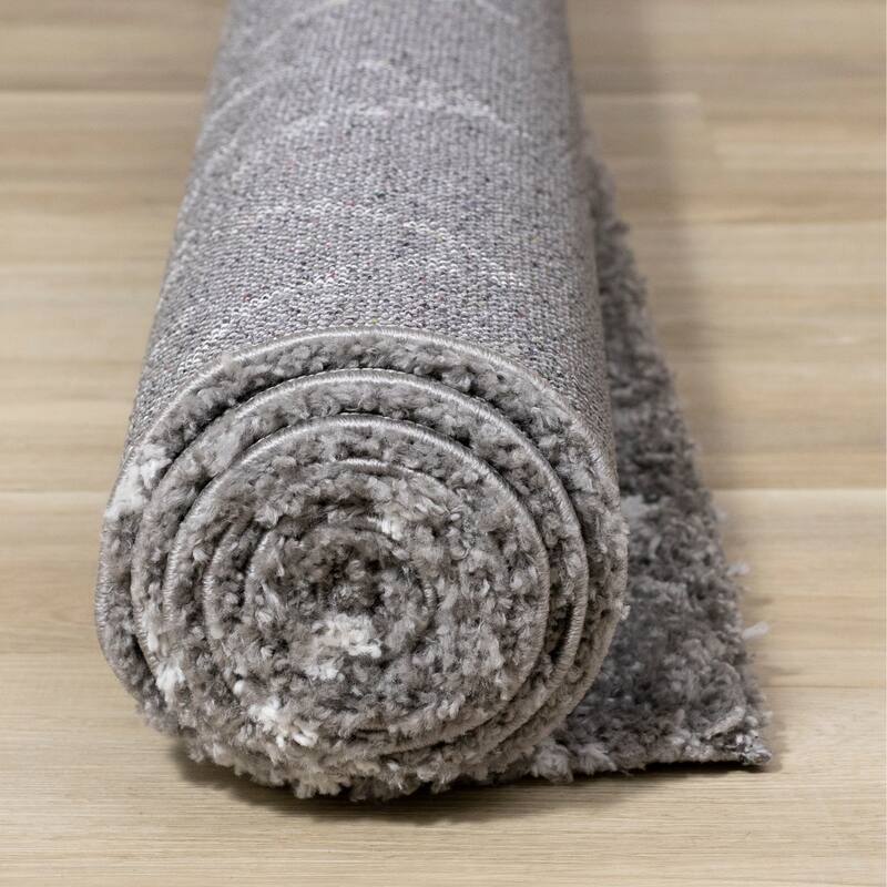 Alpine Rug Co. Taylor Grey/Cream Rustic Diamonds Rug