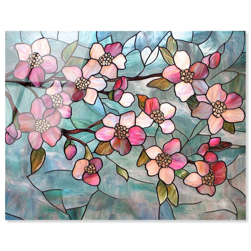 Shimmering Spring Blossoms I Acrylic by Art Remedy, Ready to Hang - 20" x 16"