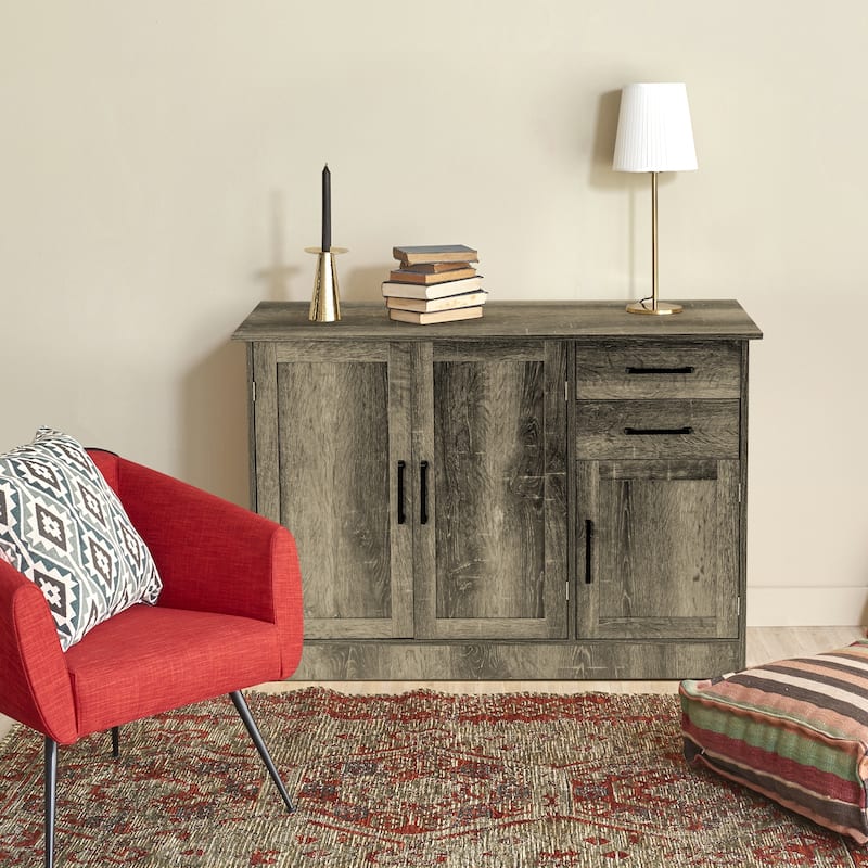 Gymax Buffet Storage Cabinet Console Table Kitchen Sideboard Drawer - See Details