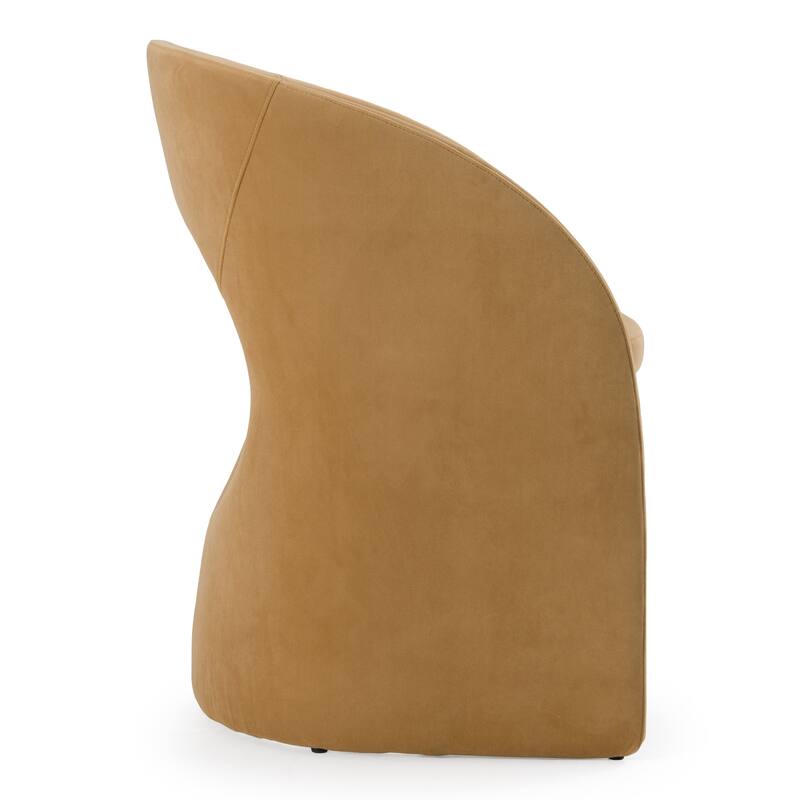 Modrest Brea Modern Tan Fabric Dining Chair