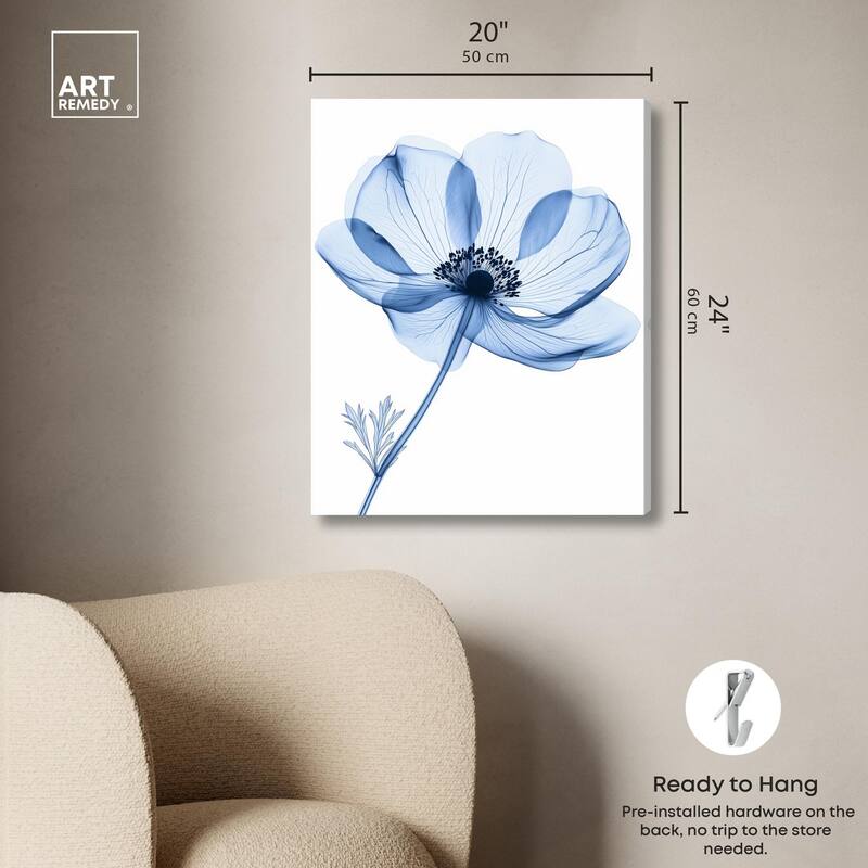 Floral Radiograph Canvas by Art Remedy, Gallery Wrapped