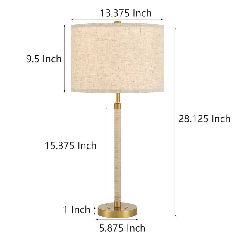 Acroma Mags Hursey Metal Table Lamp - 1-light