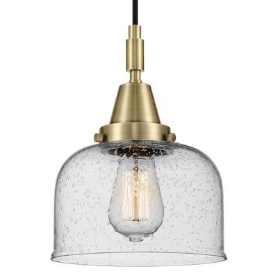 Innovations Lighting 447-1P-G74 Bell 8" Wide Mini Pendant with Clear,