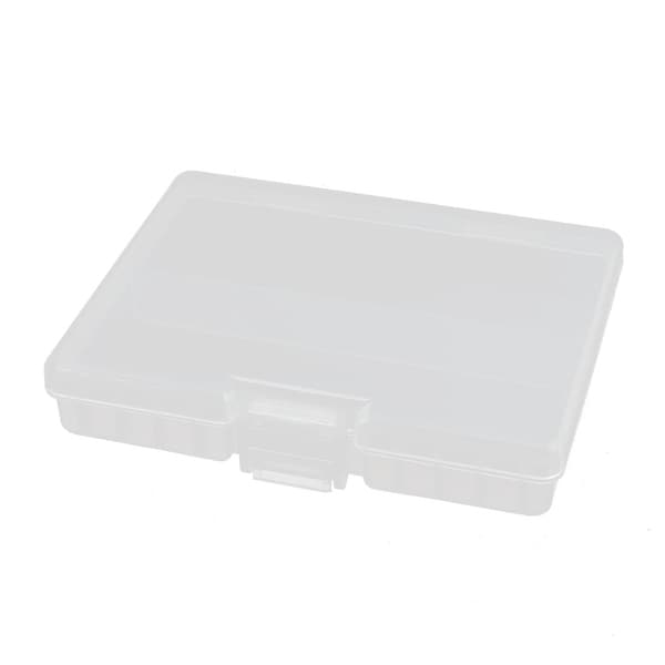 133mmx104mmx25mm Transparent Plastic Battery Case Organizer for AAA Batteries