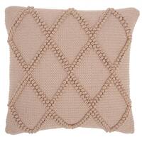 Blush Pink Textured Lattice Throw Pillow Blush Pink Textured Lattice Throw Pillow