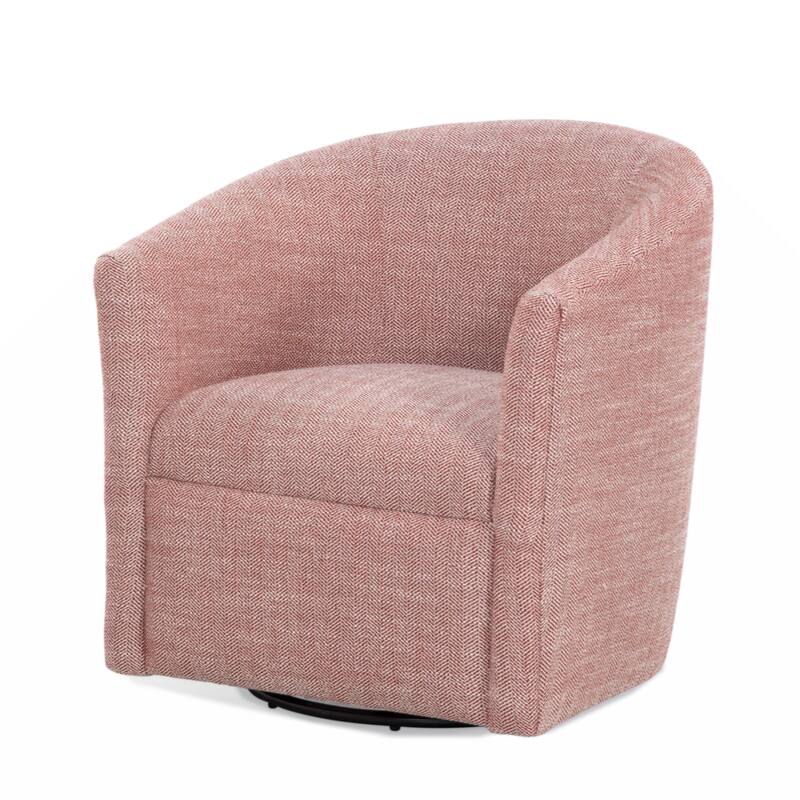 Sea Oat Swivel Barrel polyester Chair - Red