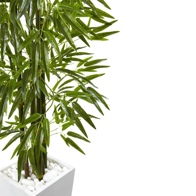 Bamboo Tree Floor Plant 5ft Indoor Outdoor Decor with Planter - 5ft.
