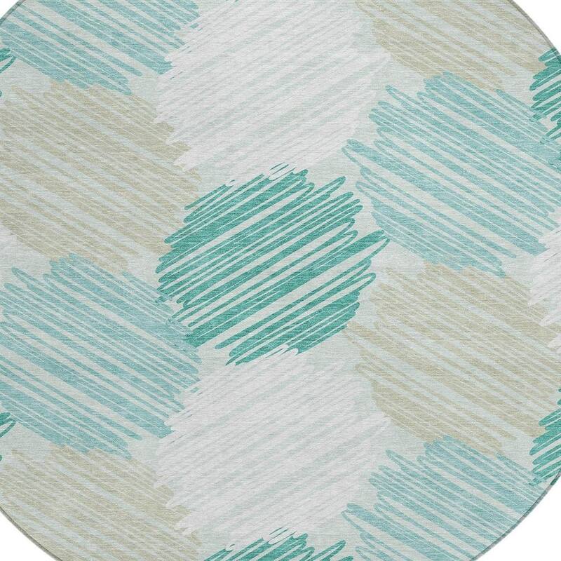 HomeRoots Geometric Transitional Rectangle Outdoor Rug