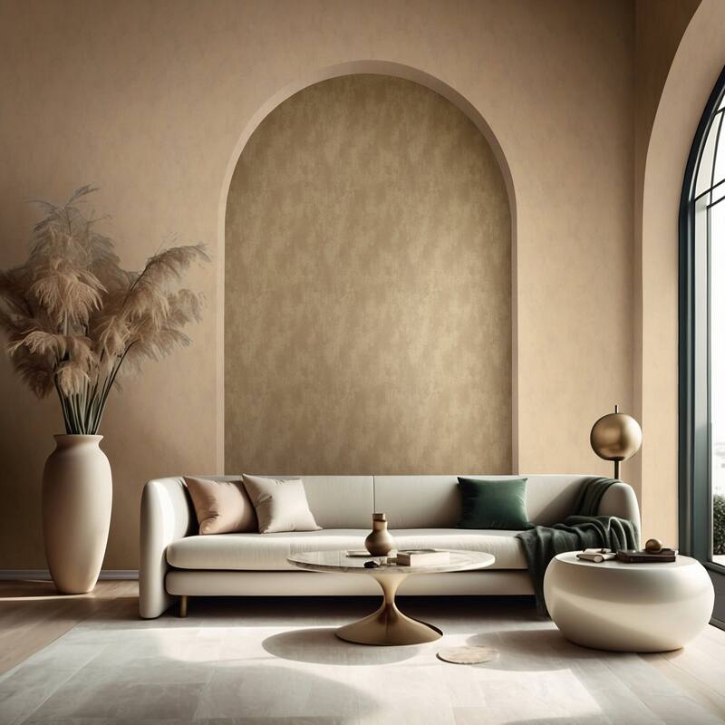 Galerie Wallcoverings Terra Collection Subtle Plaster Matte Finish Clay Ink on Non-Woven Wallpaper Roll