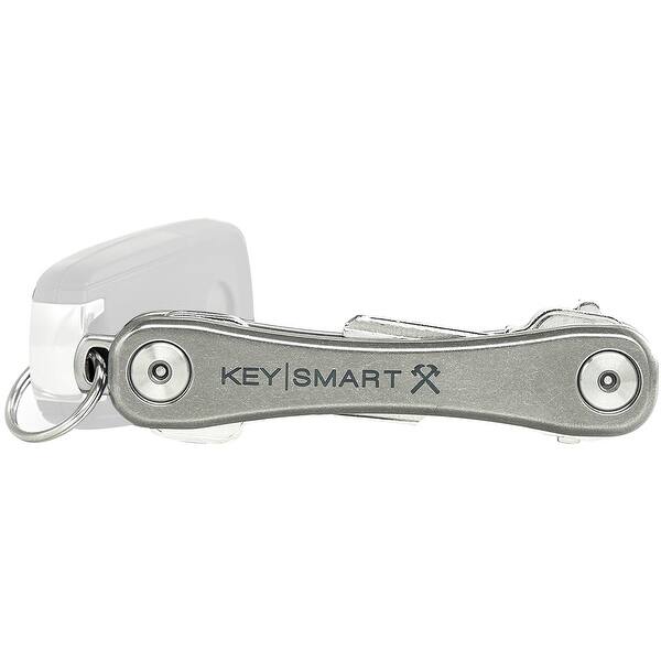 Shop Keysmart Rugged Extended Compact Key Holder Titanium One Size Overstock 30342343