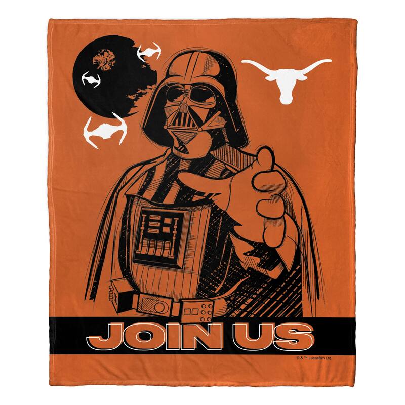 NCAA Star Wars Cobranding Influence Silk Touch Throw Blanket