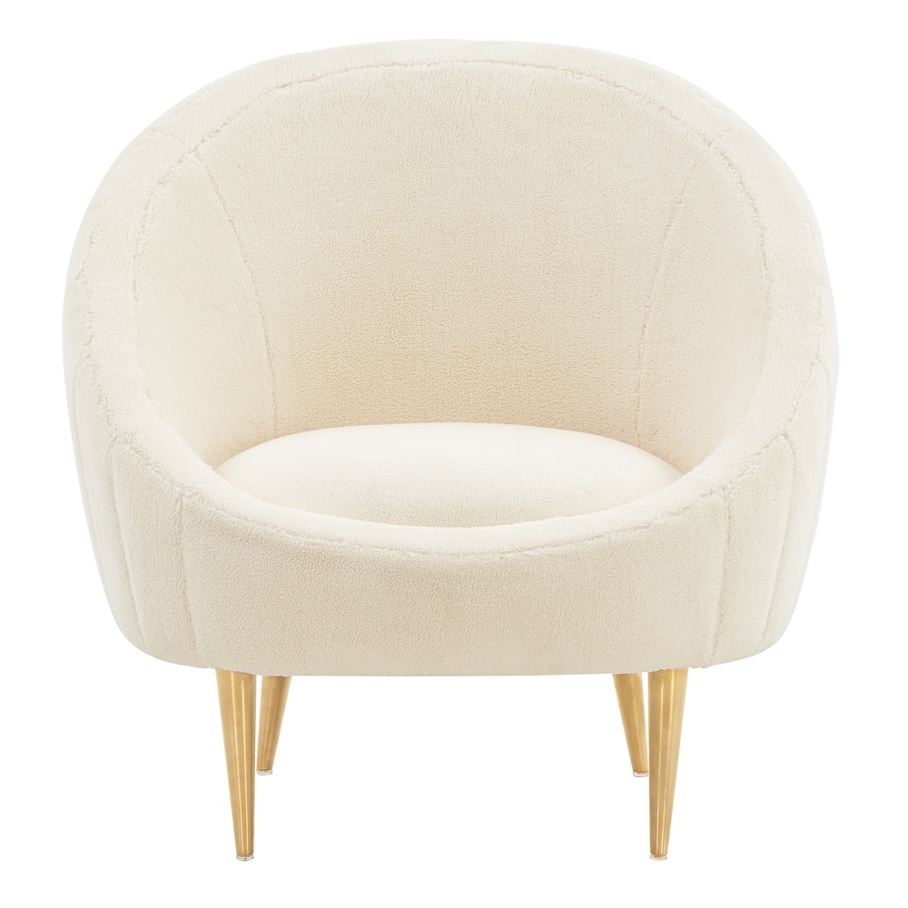 SAFAVIEH Couture Mariegret Channel Tufted Tub Chair - 32Wx30Dx32H