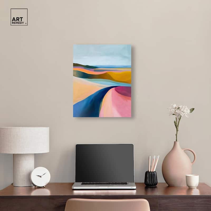 Colorful Dunes I Canvas by Art Remedy, Gallery Wrapped