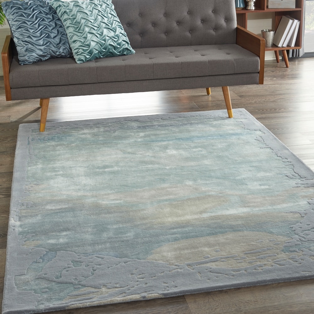 Nourison Prismatic Modern Abstract Shimmer Area Rug
