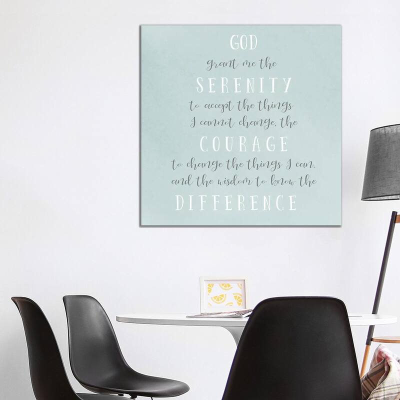 iCanvas "Serenity Prayer" by Sd Graphics Studio Canvas Print - 37x37x1.5