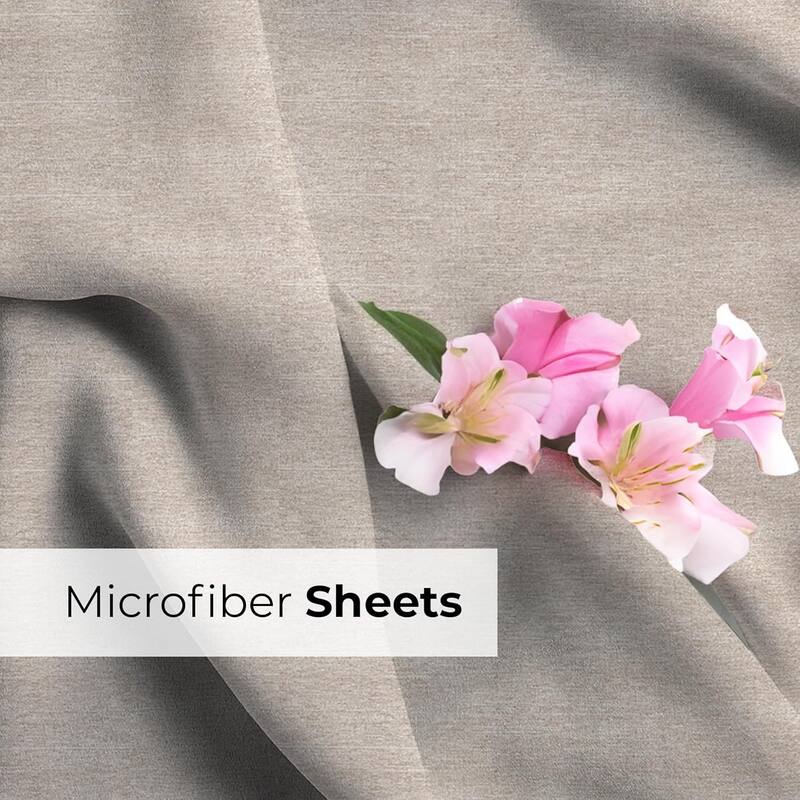 CGK Linens 6 Piece Extra Deep Pocket Microfiber Hotel Luxury Bed Sheets Set