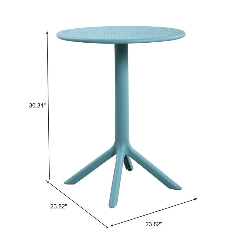 Christopher Knight Home - Arno Modern 3-Piece Outdoor & Indoor Patio Bistro Set with Dining Chairs & Compact Round Bistro Table