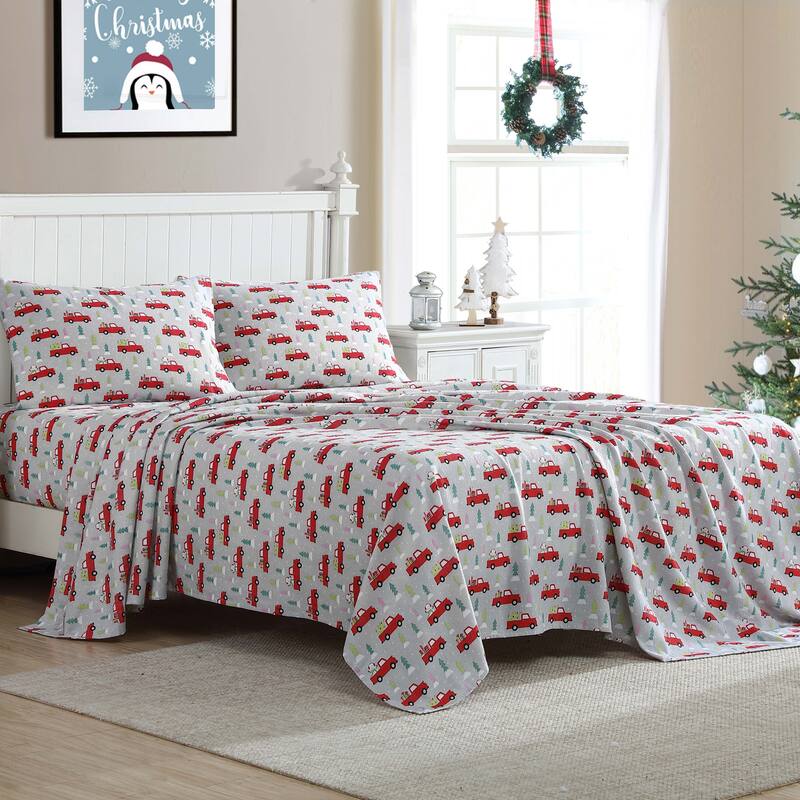 Holiday Flannel Sheet Set