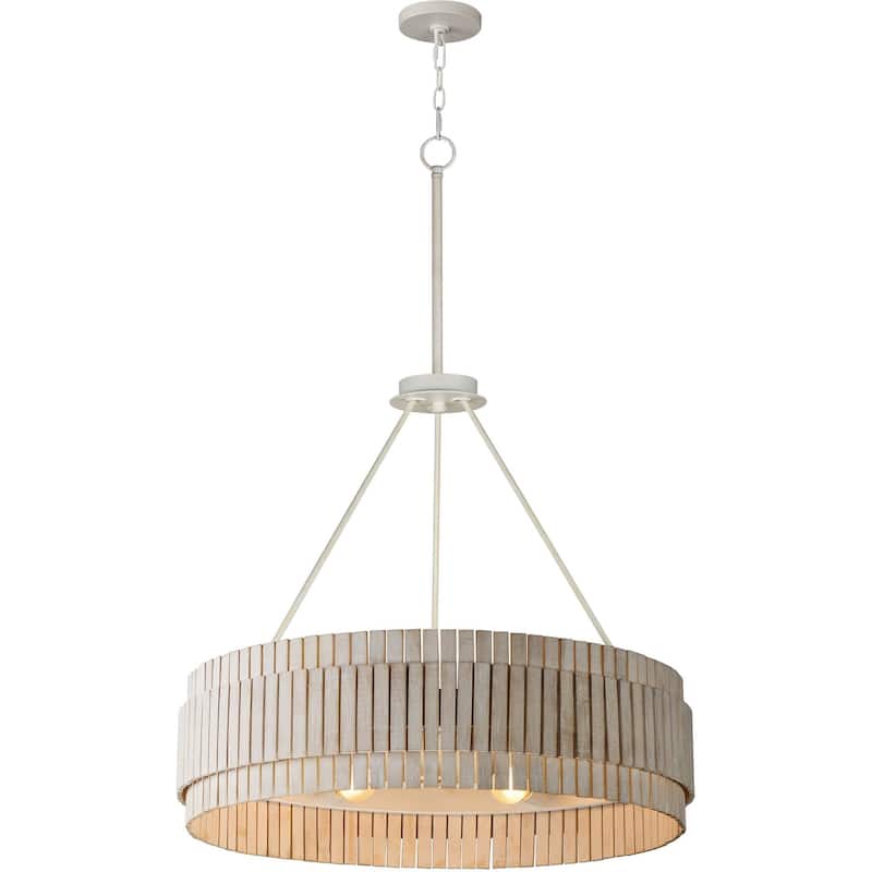 Maxim 14456WWT Satori 6 Light 31" Wide Ring Chandelier