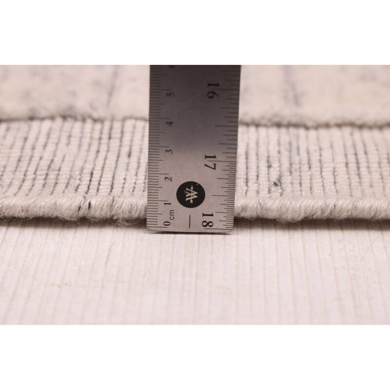 ECARPETGALLERY Hand-knotted Looma Light Grey Wool Rug - 8'3 x 9'11