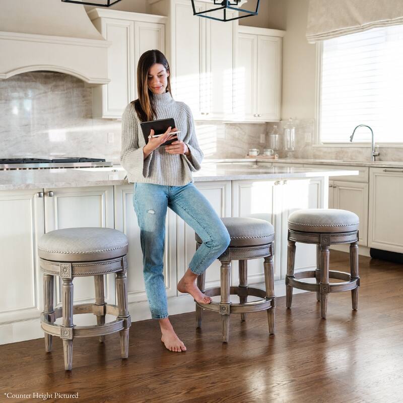 Maven Lane Pullman Backless Swivel Kitchen Stool