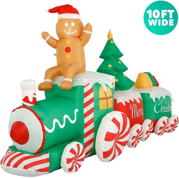 Shop Holidayana 10 Ft Inflatable Christmas Train Outdoor