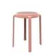 preview thumbnail 35 of 48, Tresse All-Weather Round Stackable Dining Stool with Wicker-Style Seat for Indoor, Outdoor, Patio, and Kitchen - Fully Assembled Pink