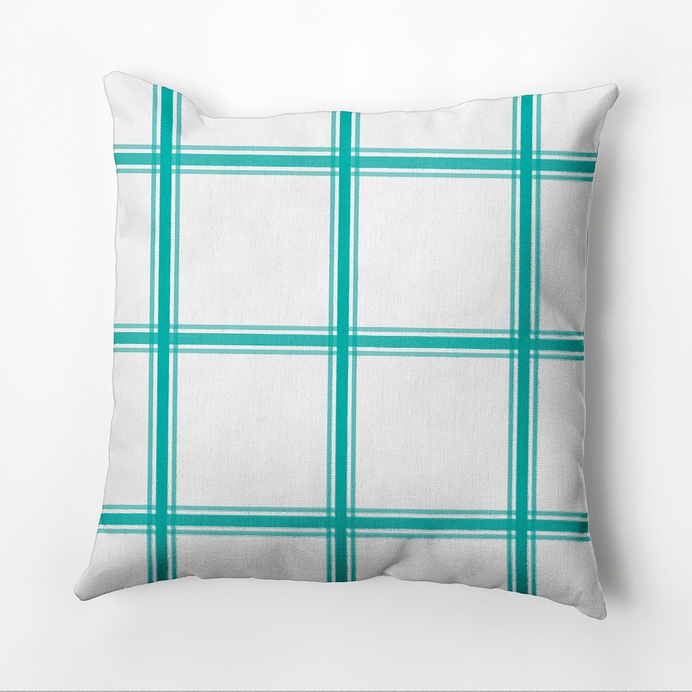 Simple Geometric Plaid 18-inch Decorative Pillow