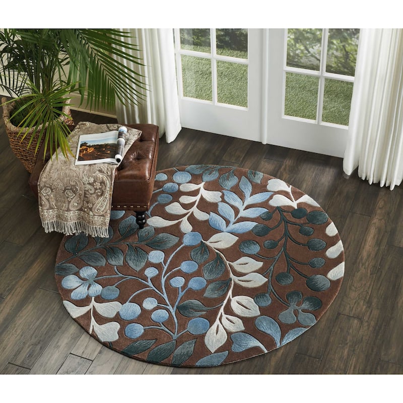 Nourison Contours Hand-tufted Botanical Area Rug