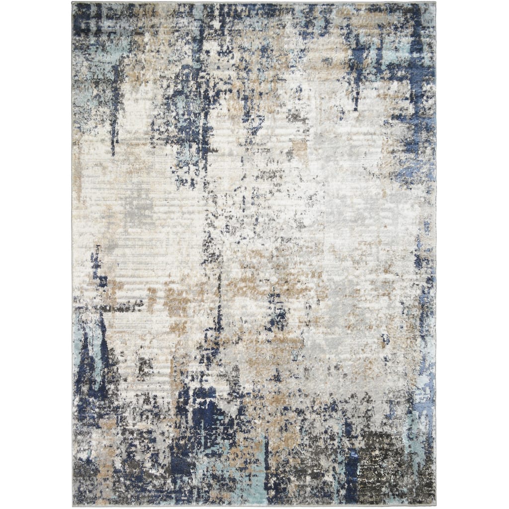 Firenze Stellar Ivory Modern Abstract Area Rug