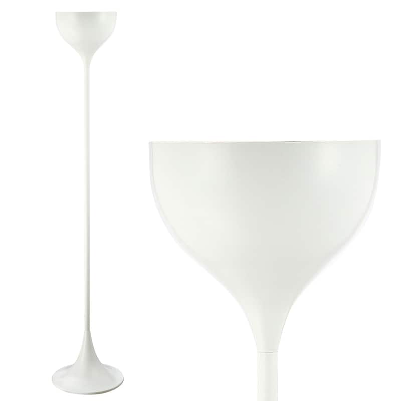 Newman 69.5" Metal LED Floor Lamp, White by JONATHAN Y