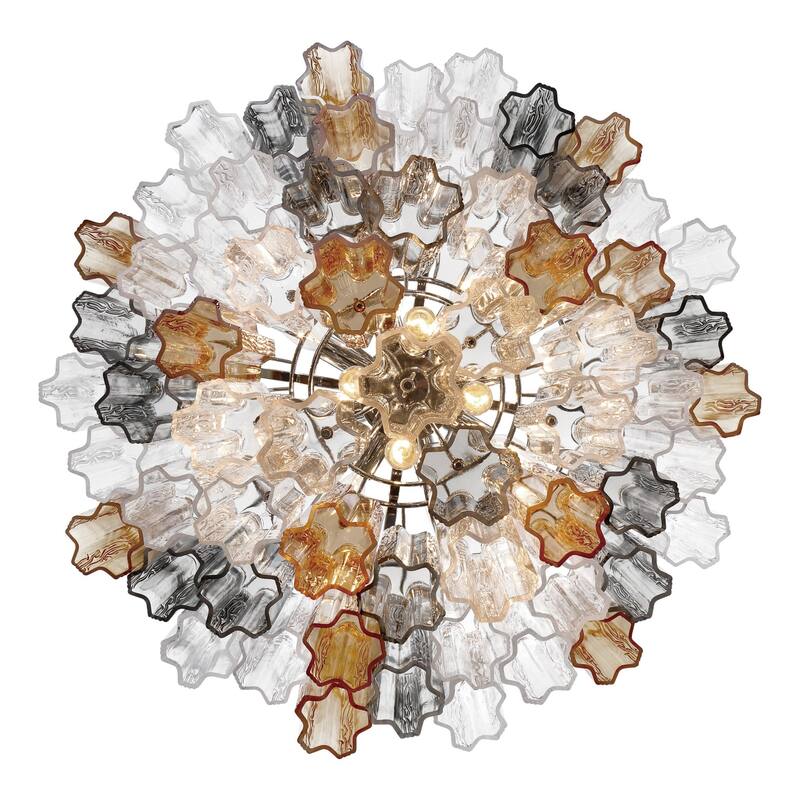 Crystorama Lighting Group ADD-312-AU Addis 12 Light 27" Wide Waterfall