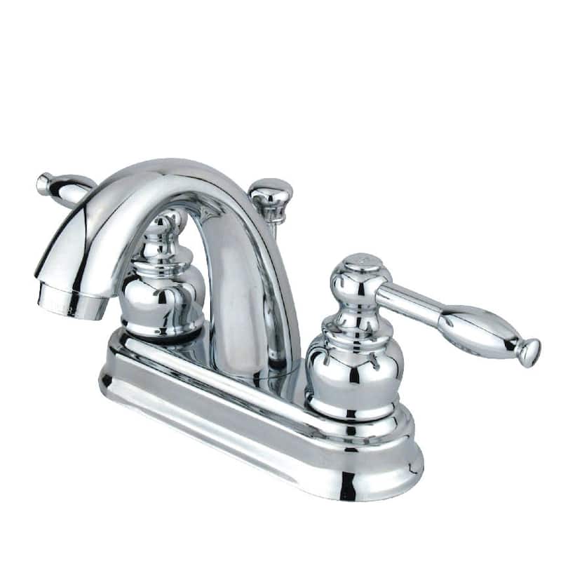 Kingston Brass Knight Centerset Bathroom Faucet with Pop-Up Drain - Polished Chrome
