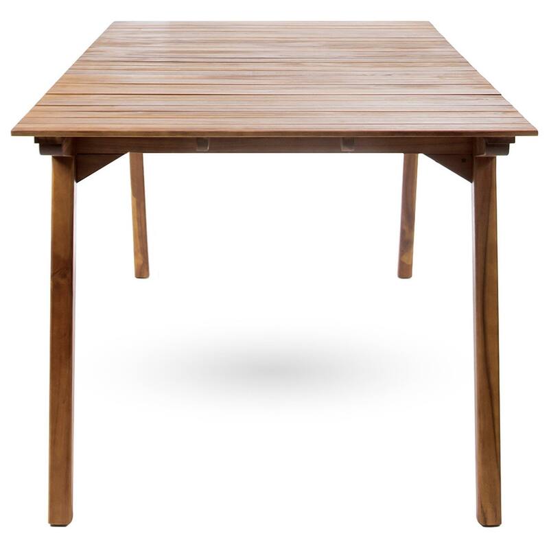 Christopher Knight Home - Arden Rustic 7-Piece Acacia Wood Outdoor Dining Table Set with Rope Woven Dining Chairs and Cushions