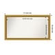 preview thumbnail 12 of 191, Wall Mirror Choose Your Custom Size - Extra Large, Townhouse Gold Wood