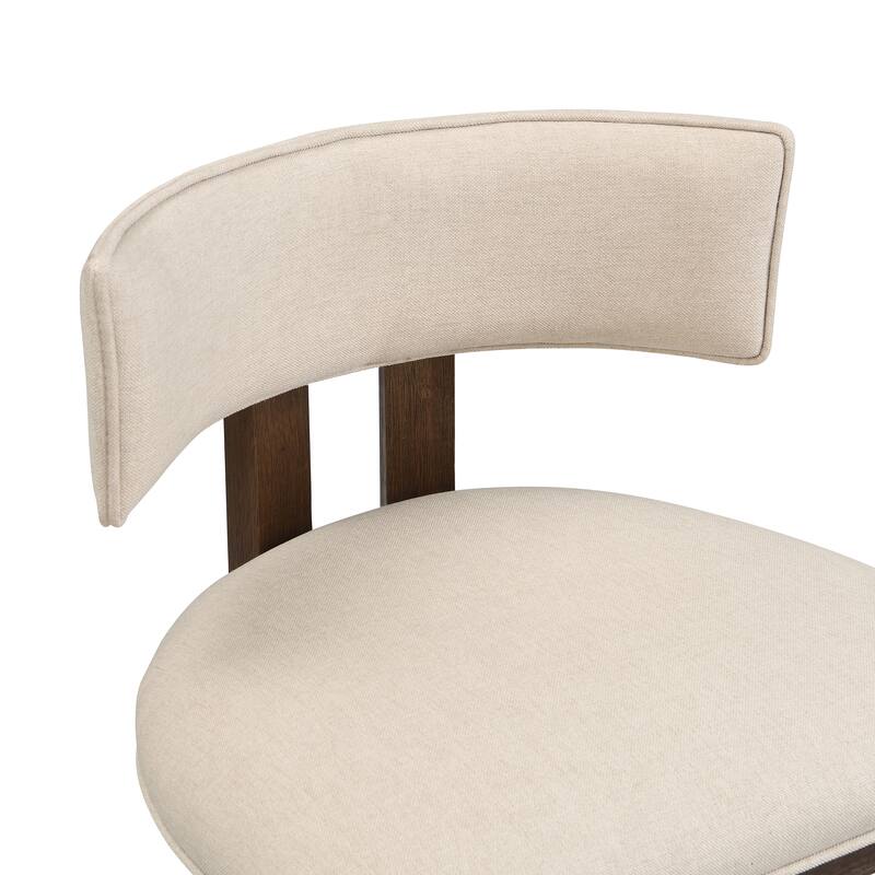 Christopher Knight Home - Dovey Contemporary Upholstered 26-Inch Counter Stool Set of 2 with Rubberwood Frame