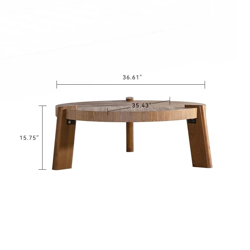Rustic Natural Coffee Table for Apartment