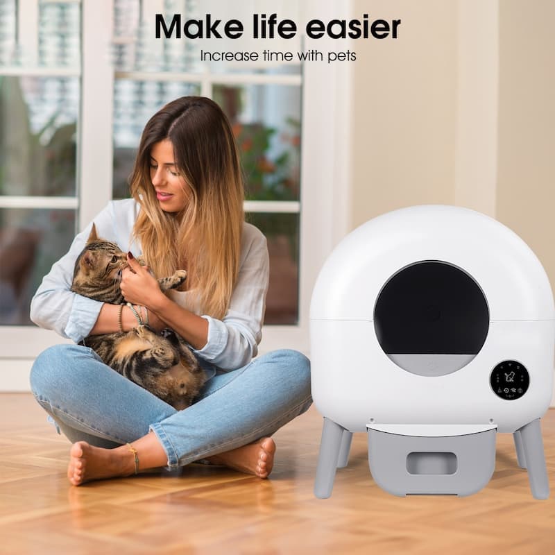 Automatic Cat Litter Box Self Cleaning With App Control