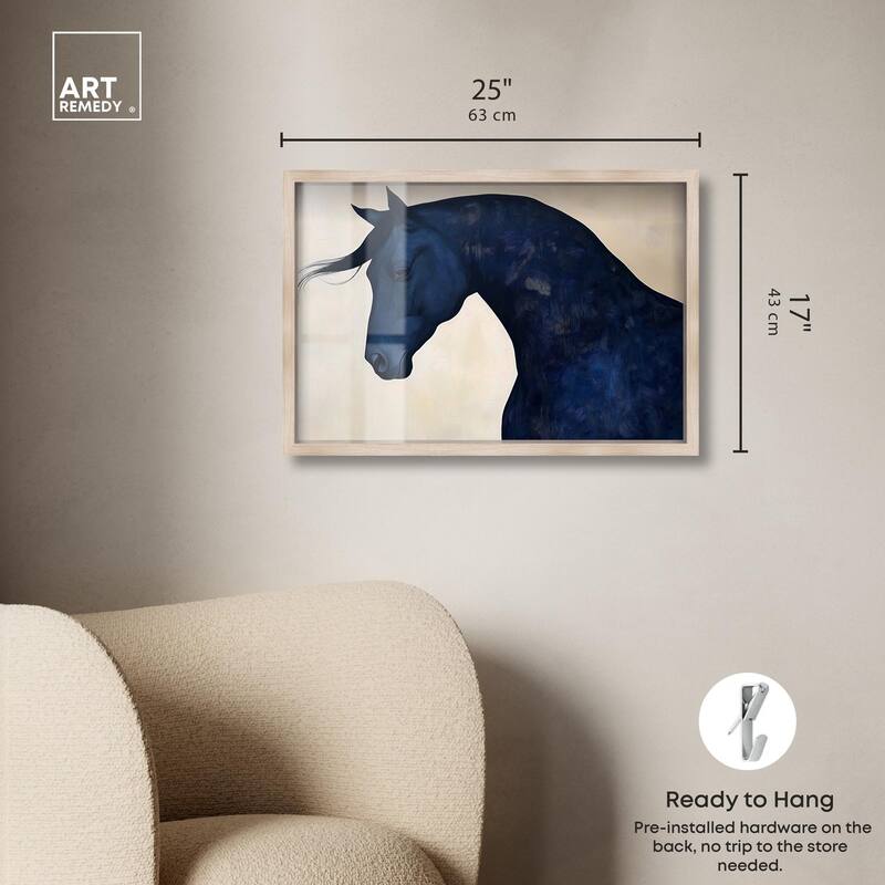 Blue Horse I Shadowbox by Art Remedy