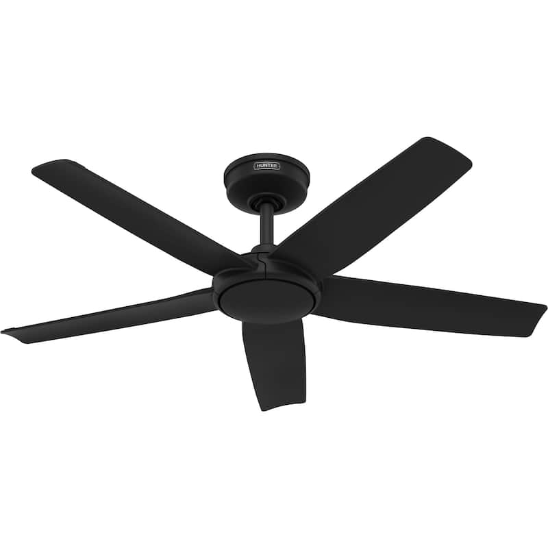 Hunter ZenTech Indoor / Outdoor 5-Blade Smart Ceiling Fan w/ LED Light and Handheld Remote.