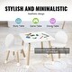preview thumbnail 5 of 9, White Wooden Kids Toddler Multi-Activity Table and Chair Set Perfect for Child Room or Playroom or Daycare