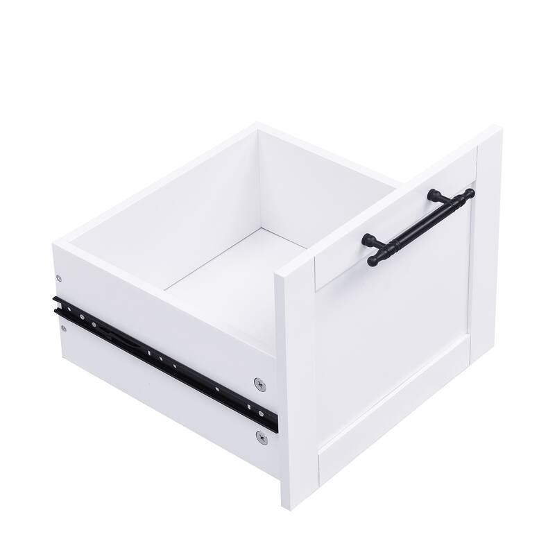 Modern Freestanding Coat Rack Set, Multi-Functional 3-in-1 Coat Rack with Bench, 2 Drawers and Hooks, for Hallways