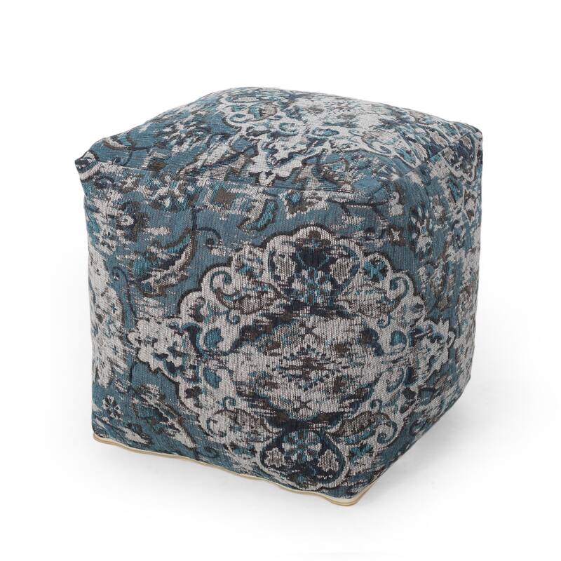 Modern Design Square Pouf，Ottoman,Softness And Comfort,Spot Clean Only.