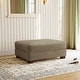 preview thumbnail 42 of 56, Modern Corduroy Fabric Oversized Accent Ottoman Camel
