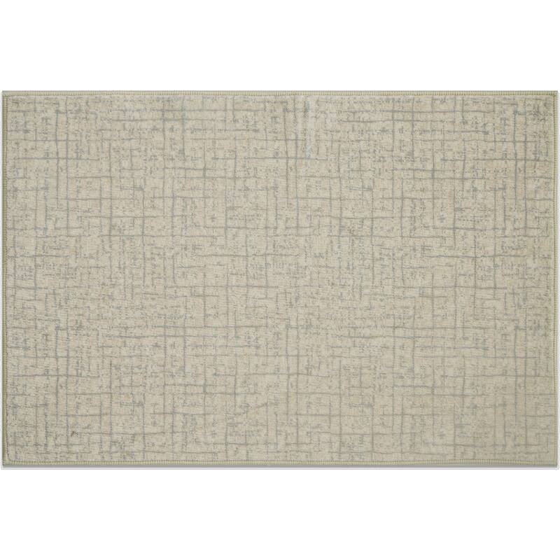 HomeRoots Abstract Geometric Modern, Contemporary Rectangle Area Rug