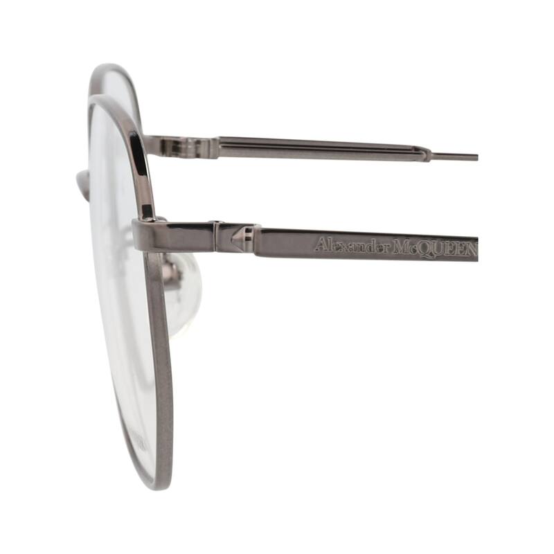 Alexander McQueen Round-Frame Metal Optical Frames