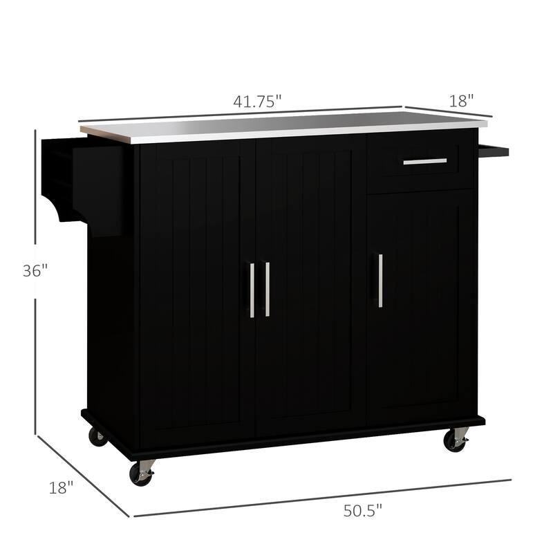 Kitchen Island With Storage(no include stool)