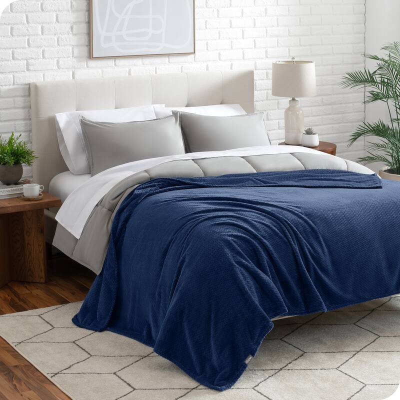 Bare Home Microplush Fleece Blanket - Ultra-Soft - Cozy Fuzzy Warm