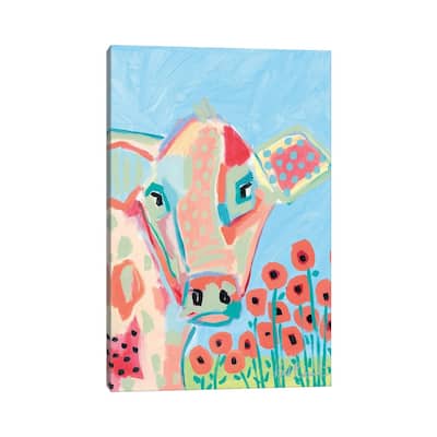 iCanvas "Willa with Poppies" by Kait Roberts Canvas Print