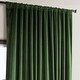 preview thumbnail 23 of 140, Exclusive Fabrics Heritage Plush Velvet Room Darkening Curtain (1 Panel) - Luxurious Single Drapery for Enhanced Room Darkening